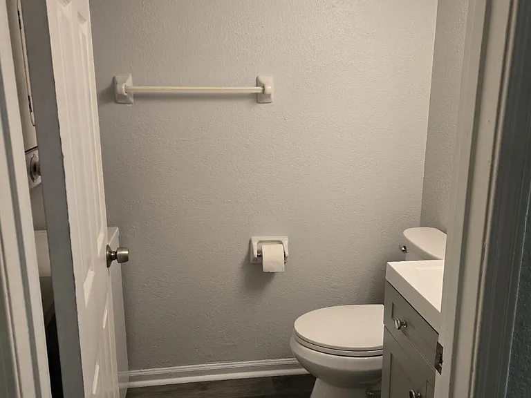half bath with washer / dryer