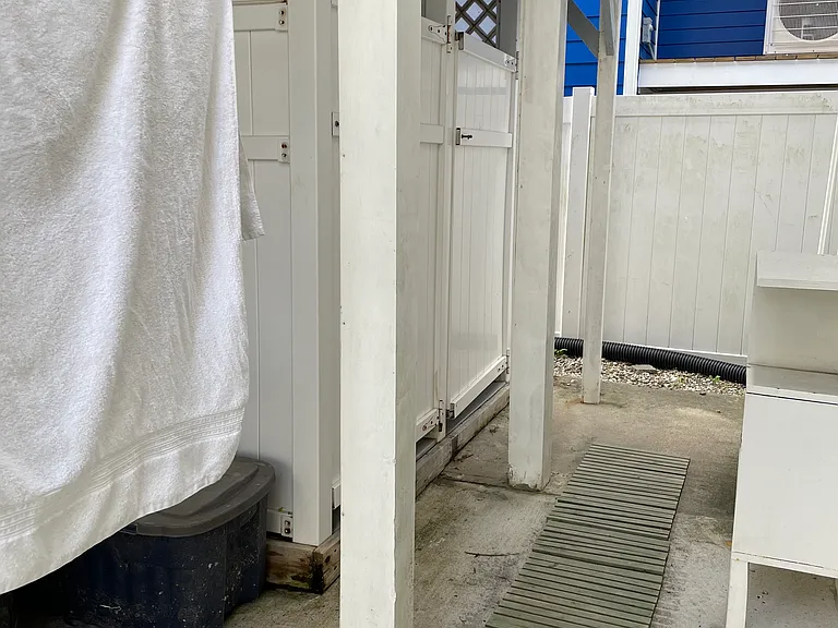 walkway to outdoor showers