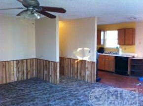 miving room into kitchen/dinin