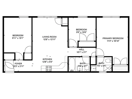 Floor plan 3 Bedroom