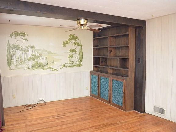 Living room with built-in
