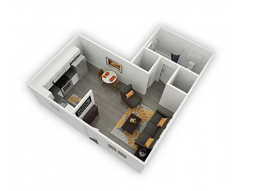 Floor plan Sinatra Studio