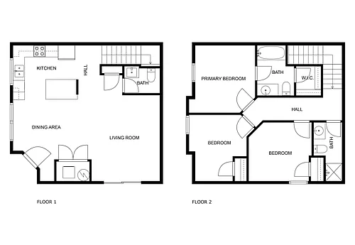 Floor plan Boon Townhomes