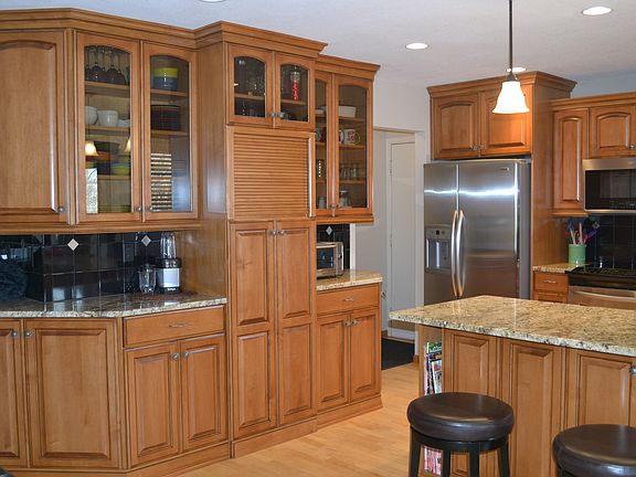 Beautiful maple cabinets