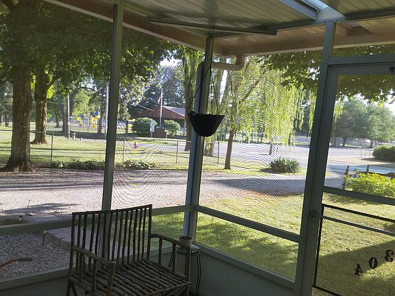 Inside the screened in front