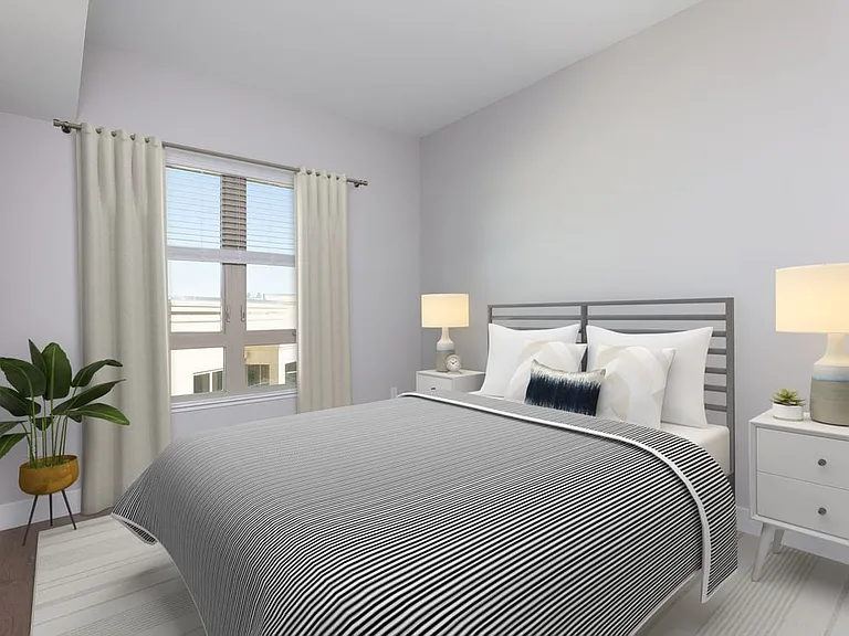 Signature Collection bedroom with hard surface flooring