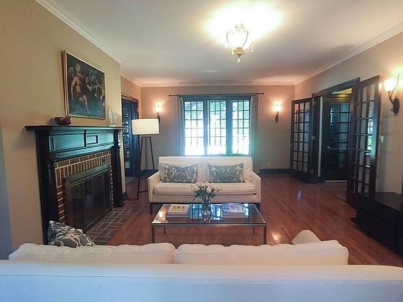 Living room casement windows