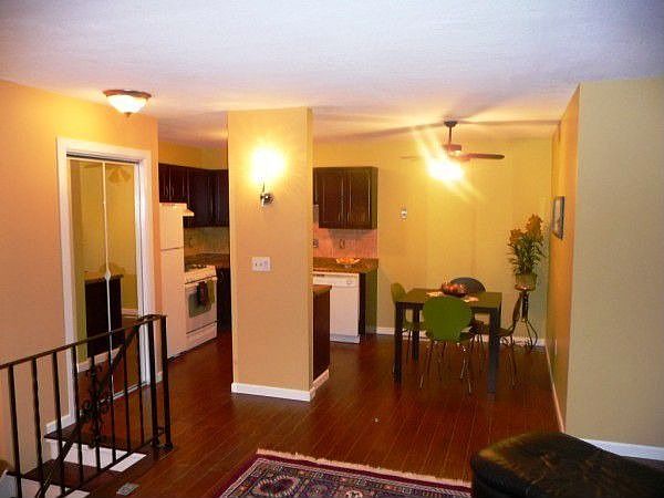 wood floors kitchen/living 