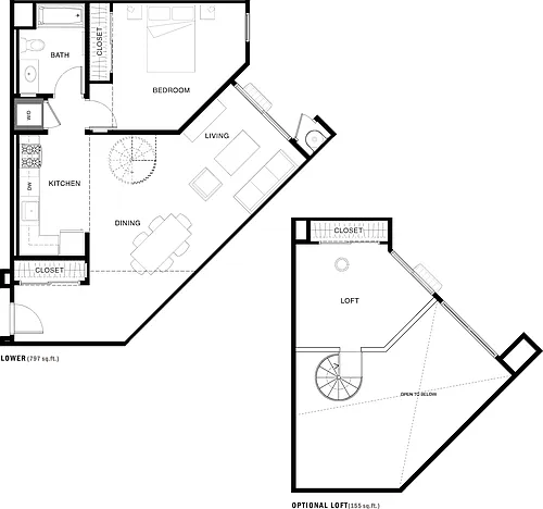 Floor plan 1B-1L