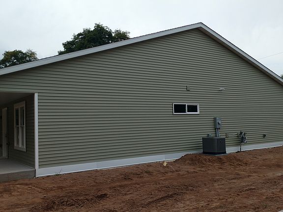 Endwall of home, faces east