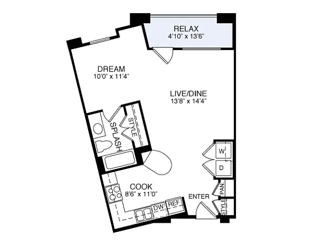 Floor plan 2E3 0-1