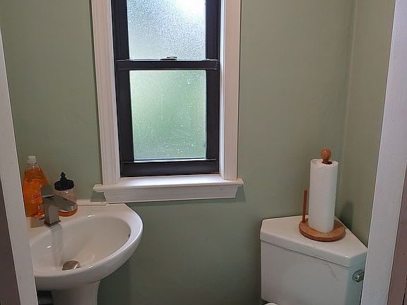 First floor powder room.