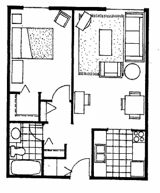 Floor plan One Bedroom