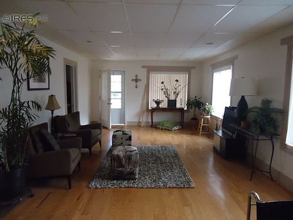Large living room with hardwood floors