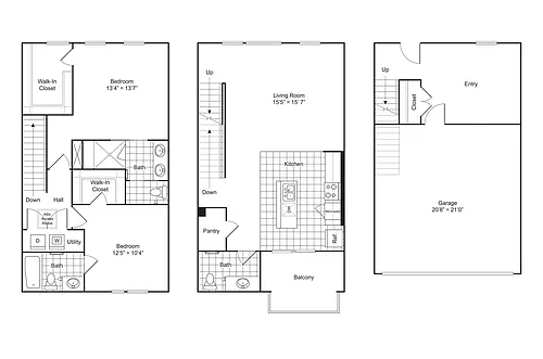 Floor plan One Cabell Park: B3