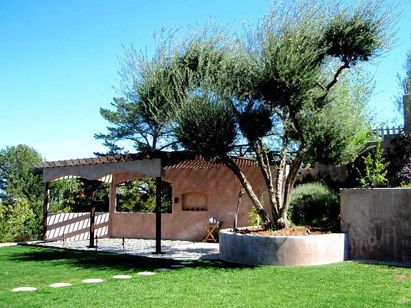 Backyard outdoor pergola