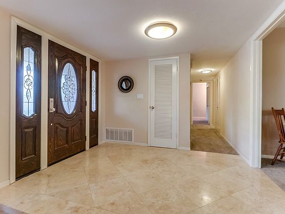 Travertine & leaded glass!