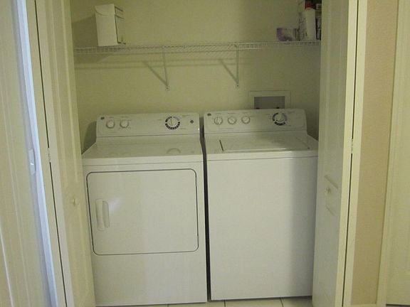 Laundry in kitchen