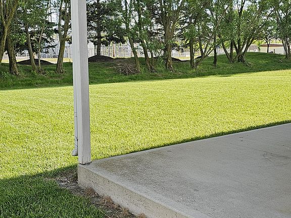 Patio at back of house