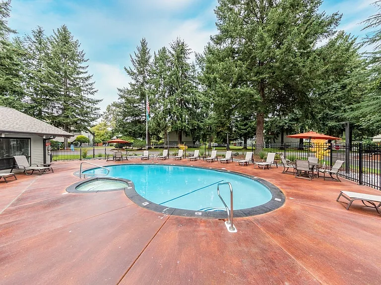 Our Swimming Pool at Wilderness West Apartments in Olympia, Washington