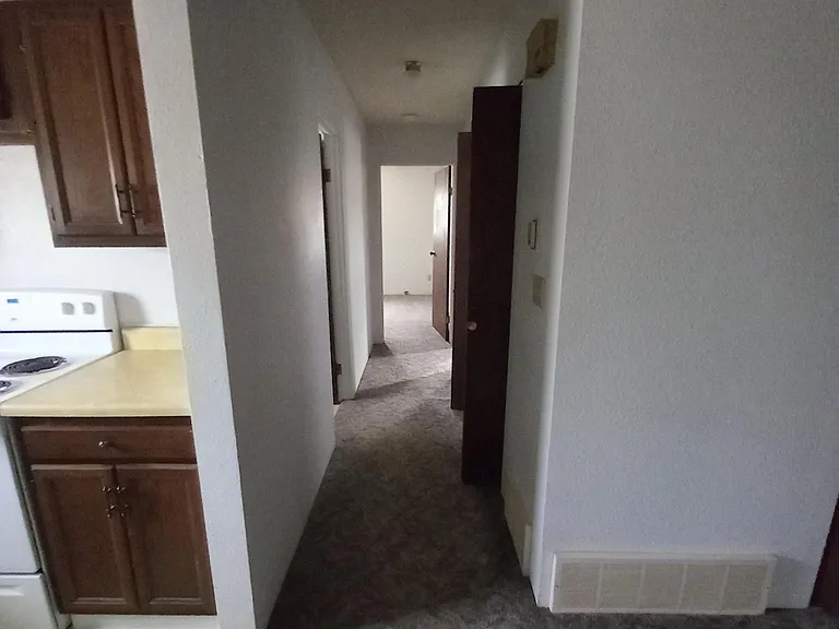 Hall with large closet