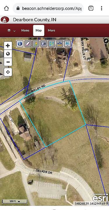 Ariel view of property 