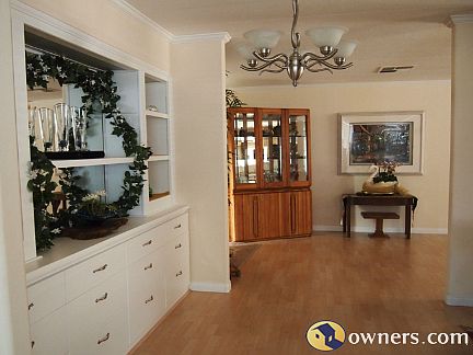 View from front door to next wall