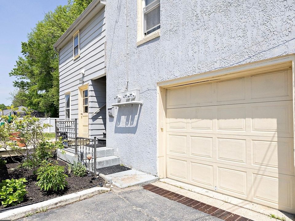Stairs lead to upstairs apartment available.