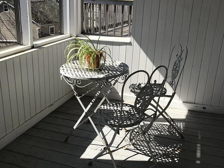 South facing screen porch