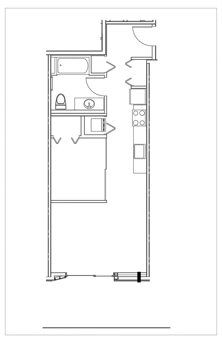 Floor plan Open 1 Bed 1 Bath O2