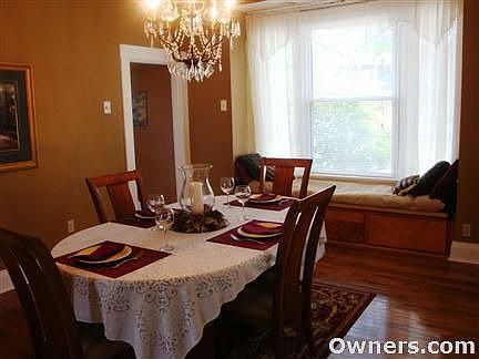 Dining Room with Built-In Window Seat