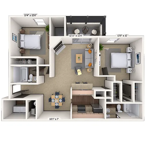 Floor plan Preakness I