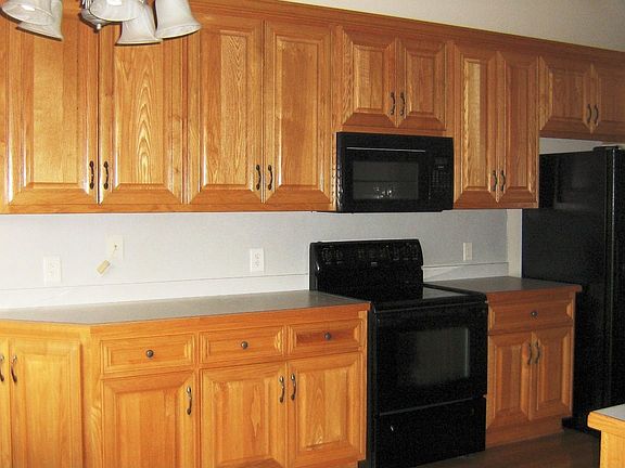 Custom solid oak cabinets