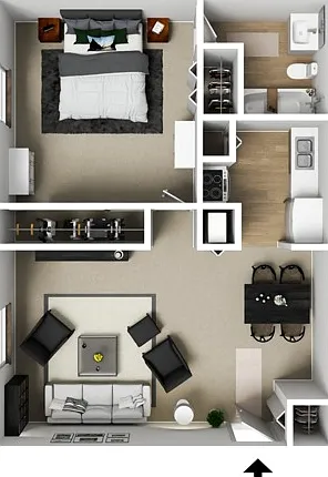 One Bedroom, 700 sqft One Bedroom, 700 sqft