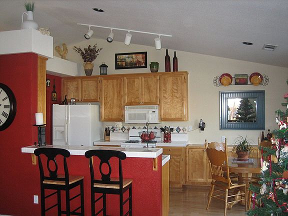 Gorgeous kitchen with breakfast bar.