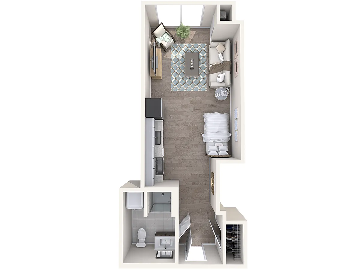 Floor plan Watermark B1-S17
