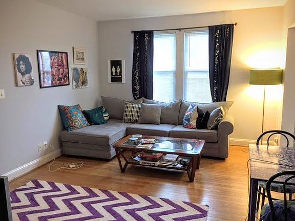 Living room with south facing windows