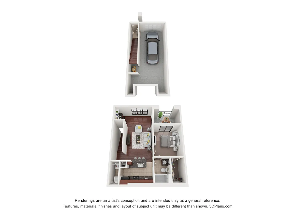 Floor plan A3 - Attached Garage