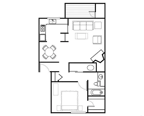 Floor plan 1X1