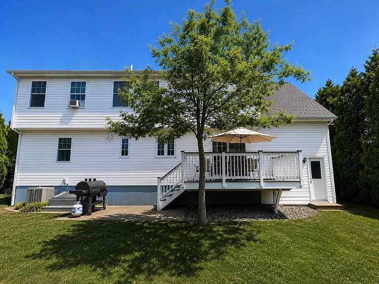 Back of house and deck