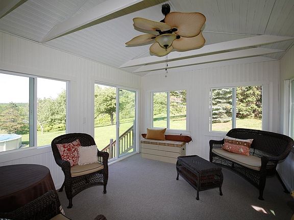 Enjoy the panoramic views from the sunroom...