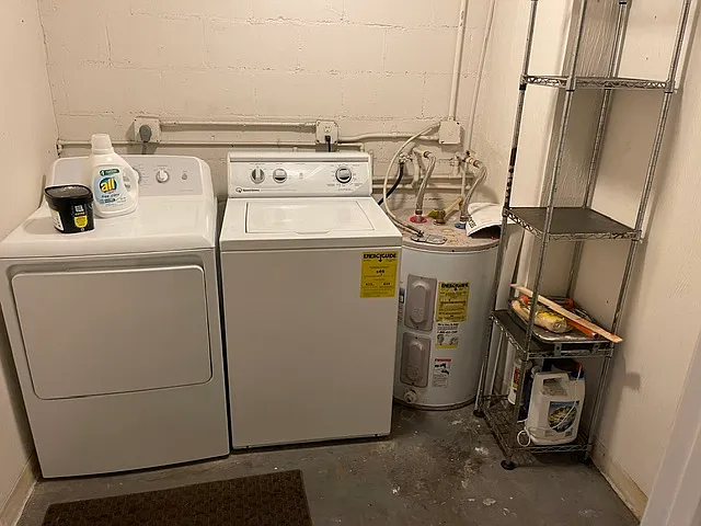 Laundry room off back porch