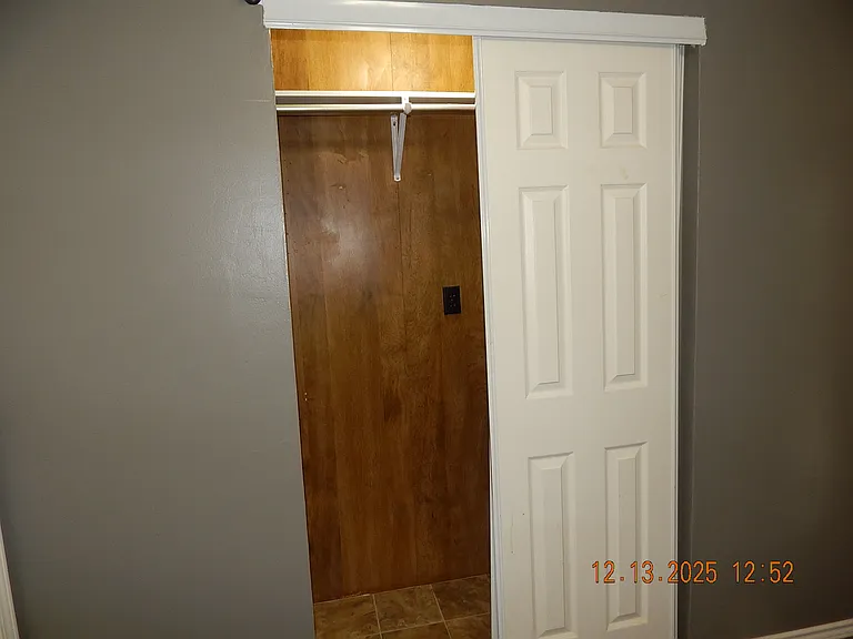 Closet entrance - front bedroom.