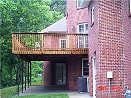 Large deck for entertaining
