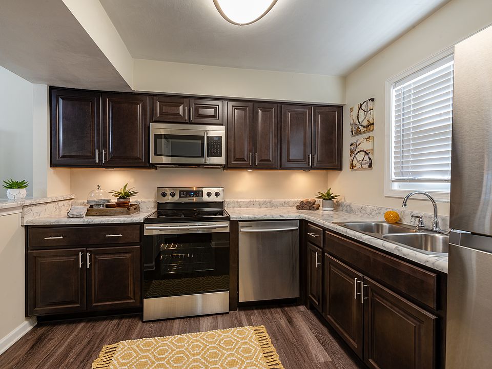 Modern Kitchen with Stainless Steel Appliances.
