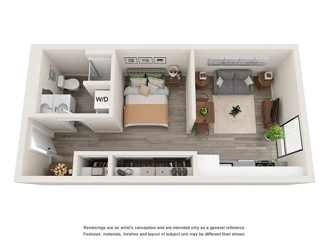 Floor plan 1 Bedroom 1 Bathroom Urban
