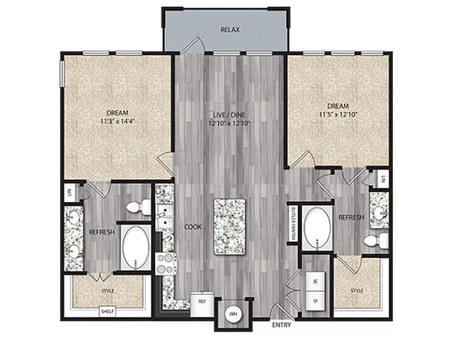 Floor plan B3