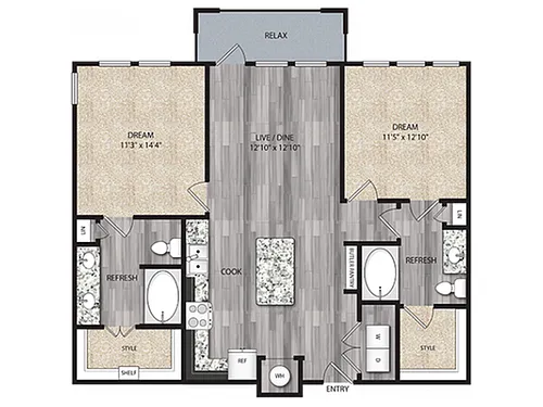 Floor plan B3
