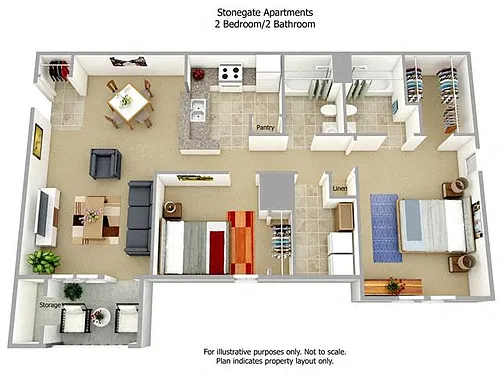 Floor plan B - The Belmont
