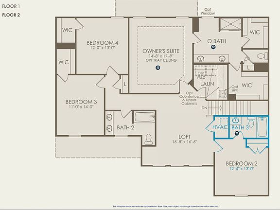 Woodward Floor Plan, Quick Move-In Home, Floor 2